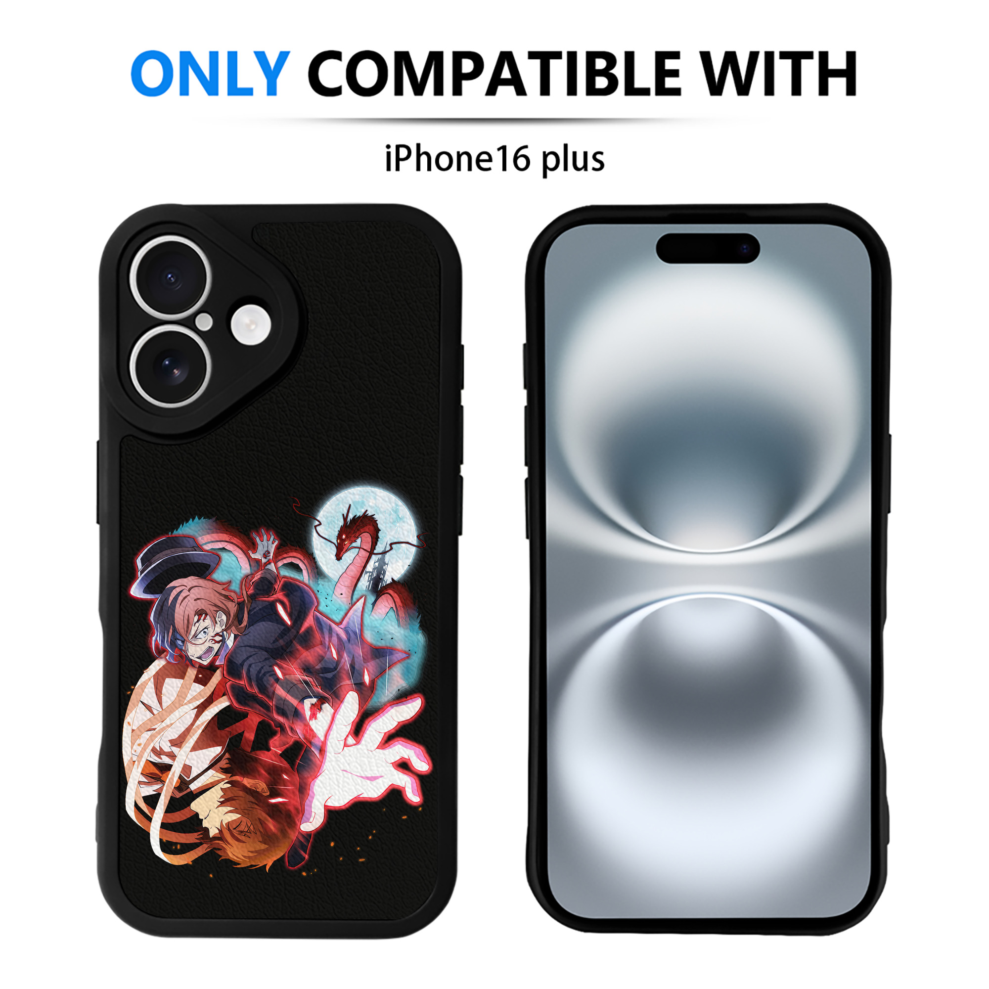 （画像用） 文豪ストレイドッグス Bungo Stray Dogs 【iPhone 16シリーズ対応】シリコンスマホケース（レザー調） 材質：シリコン